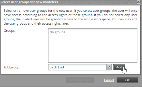 Ajouter l'utilisateur à un groupe.