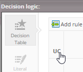 Cliquer "UC" - UC signifie résultat unique et table complète